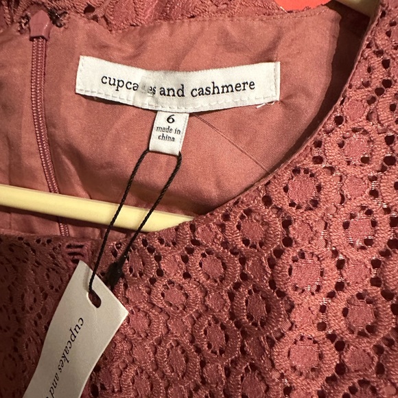 Cupcakes & Cashmere Pink Long Sleeve Sheath Dress - Picture 2 of 6